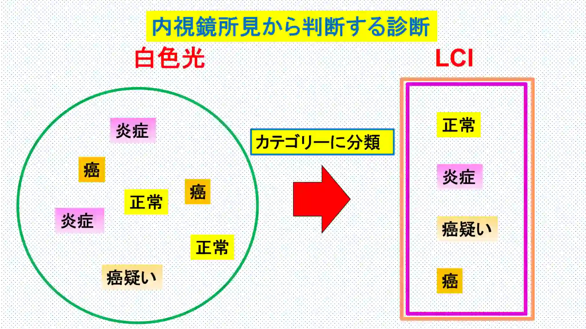 LCIの強みはカテゴリ―分類した診断ができること