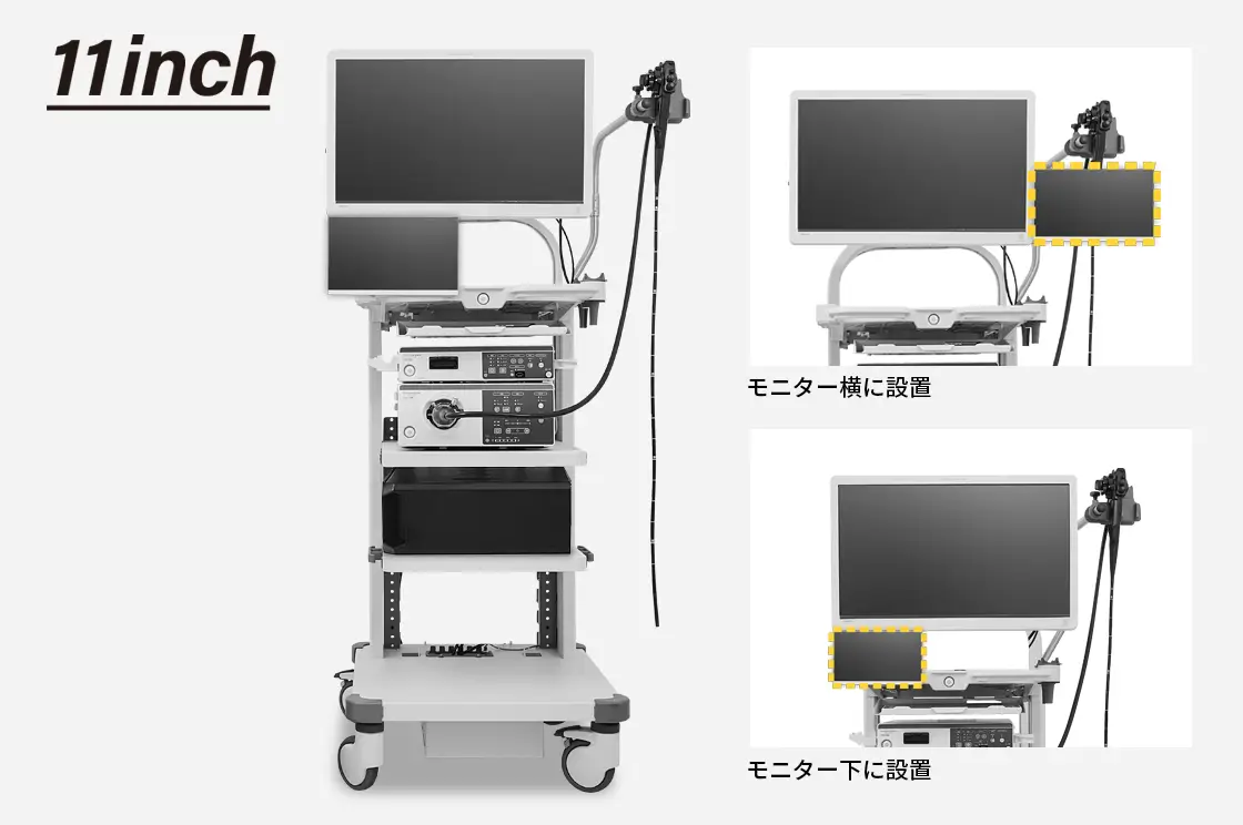 AIを搭載した汎用コンピューターと解析結果を表示するモニター設置方法